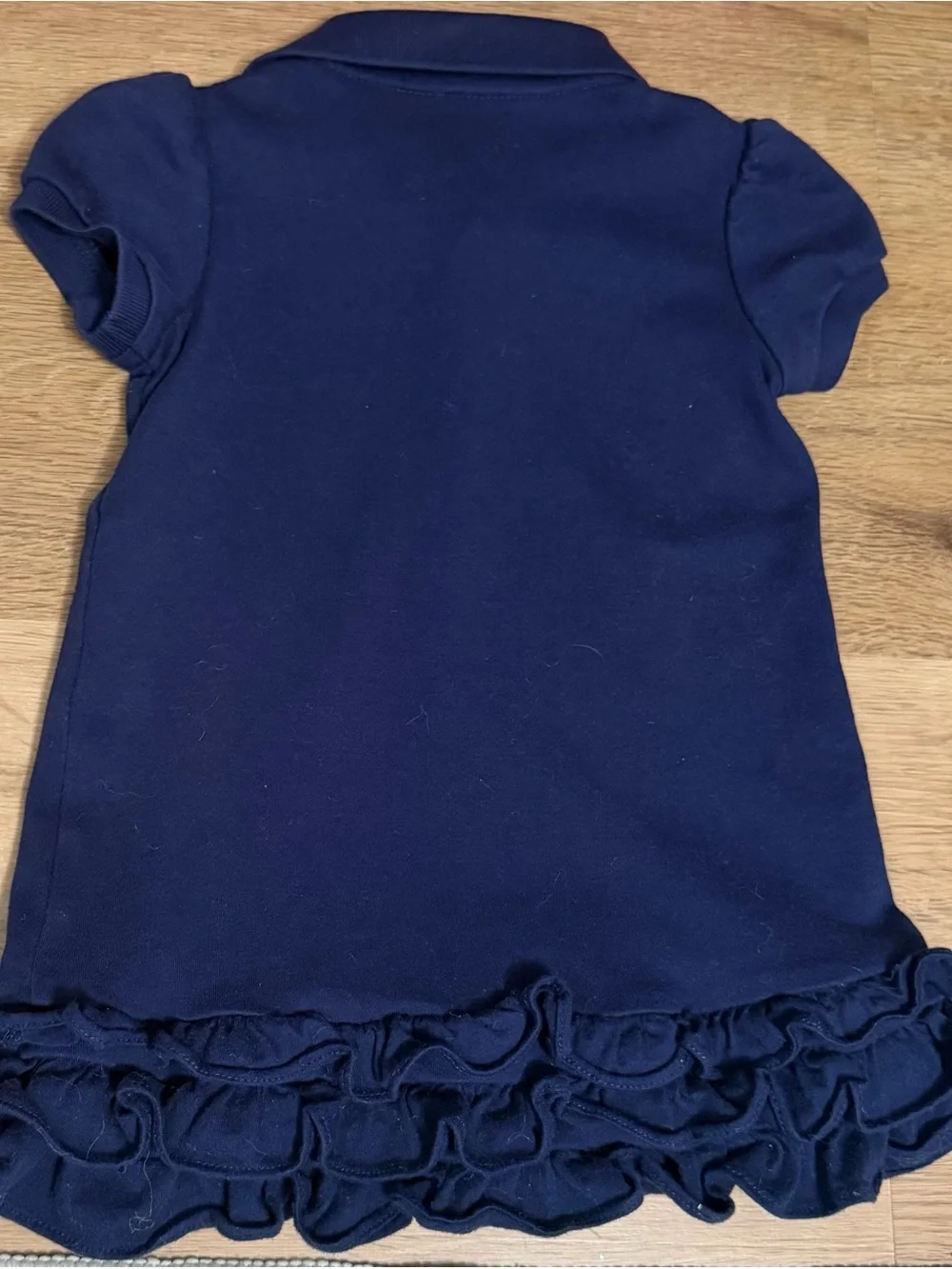 Ralph Lauren Navy Polo Dress with Pink Pony Embroidery 18M